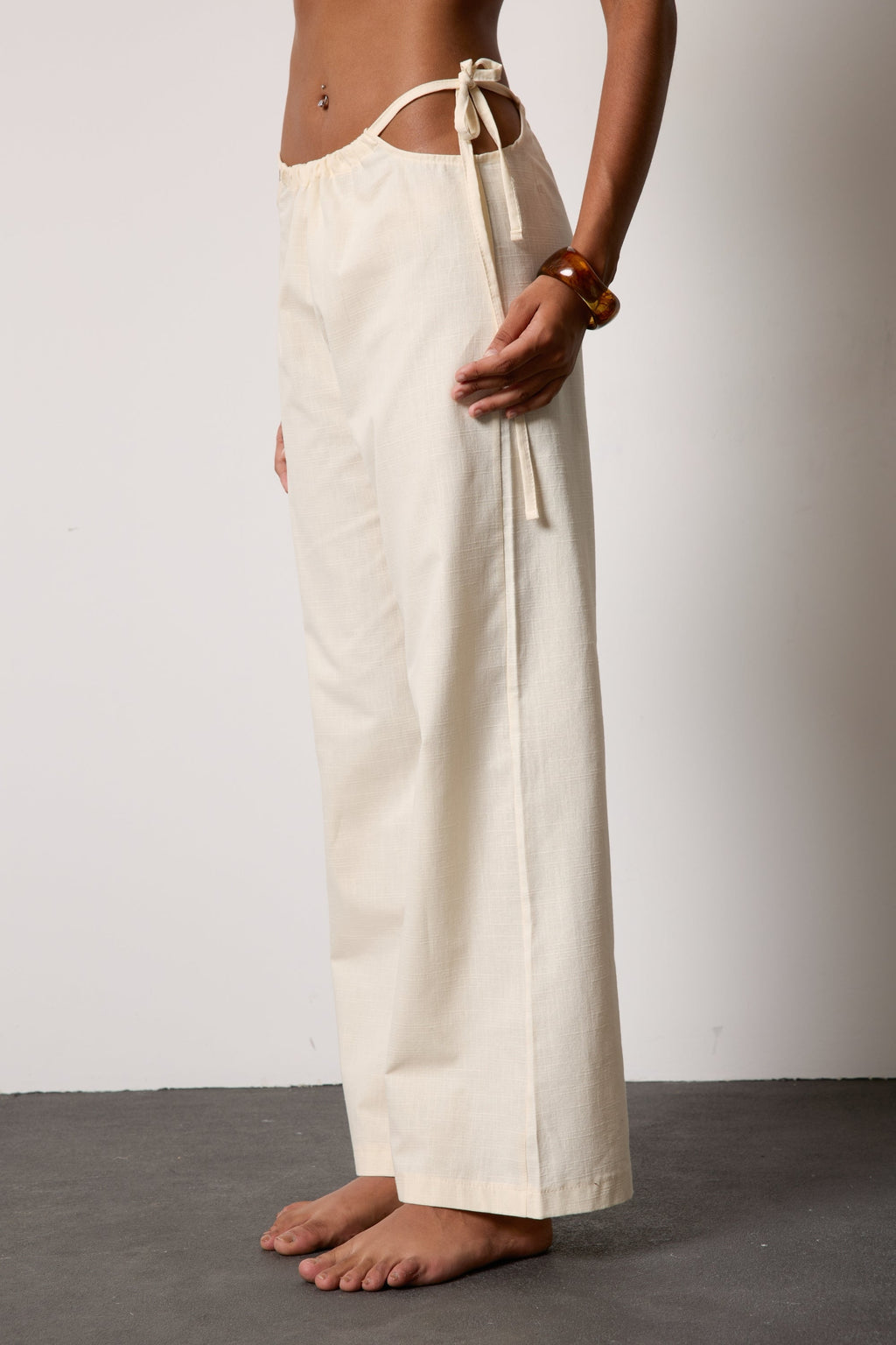 AMANDE LINEN PANTS – CREAM