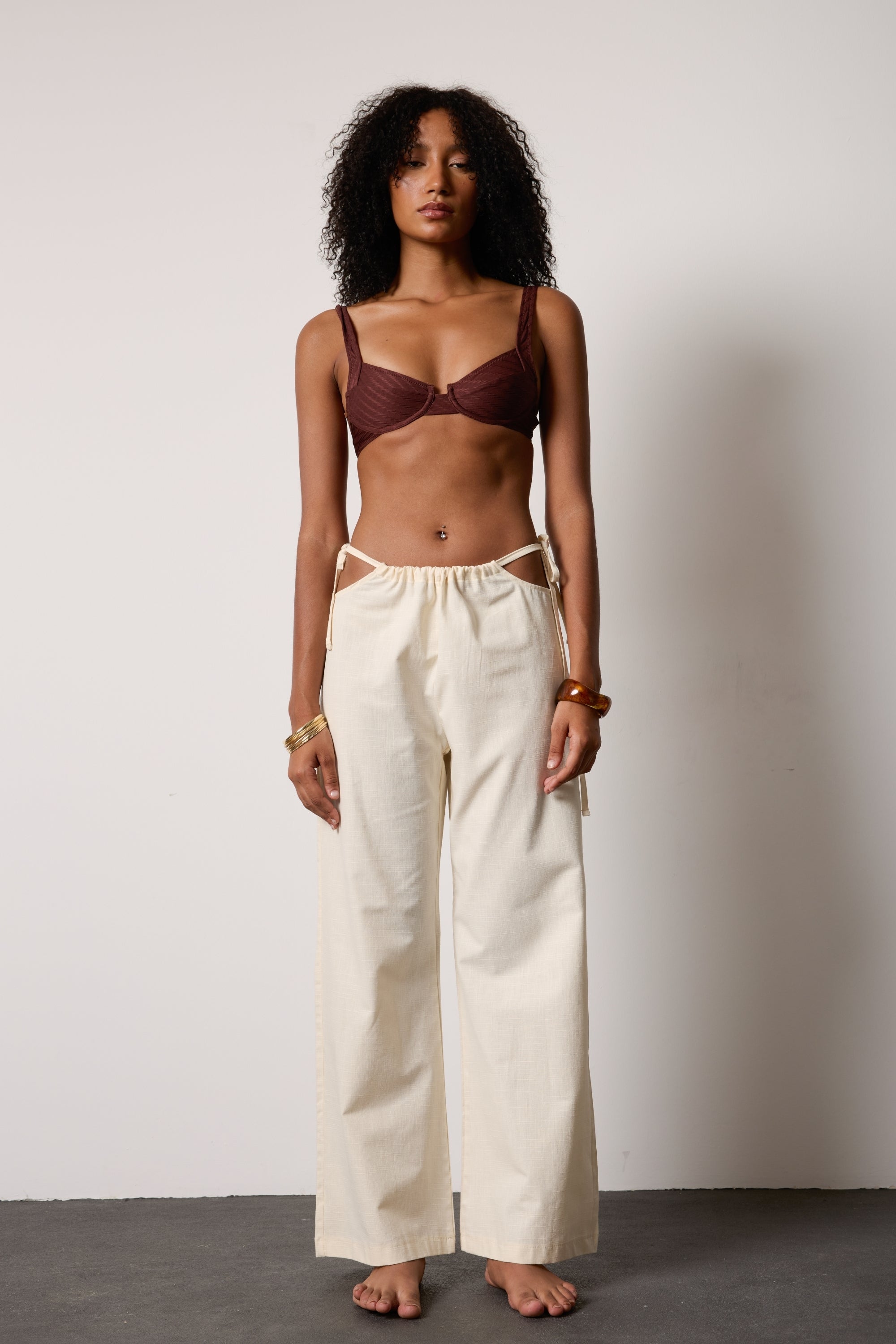 AMANDE LINEN PANTS – CREAM