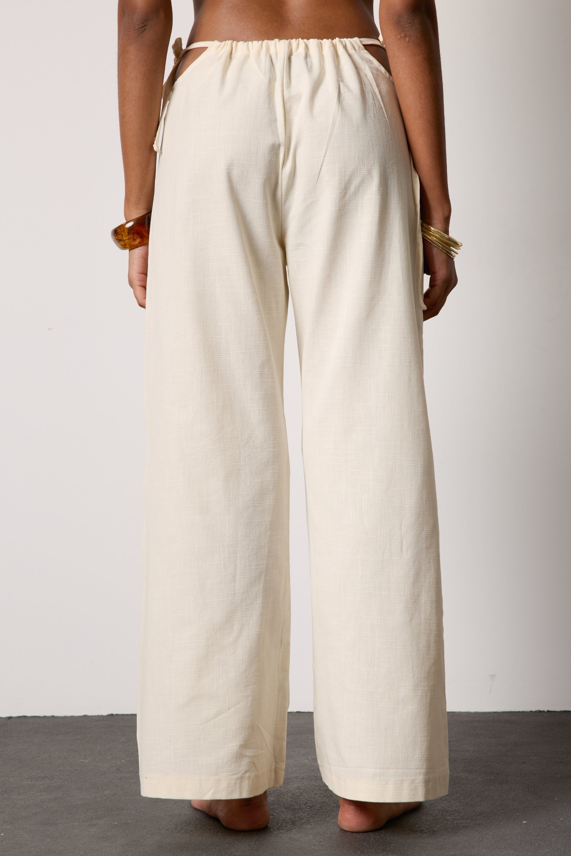 AMANDE LINEN PANTS – CREAM